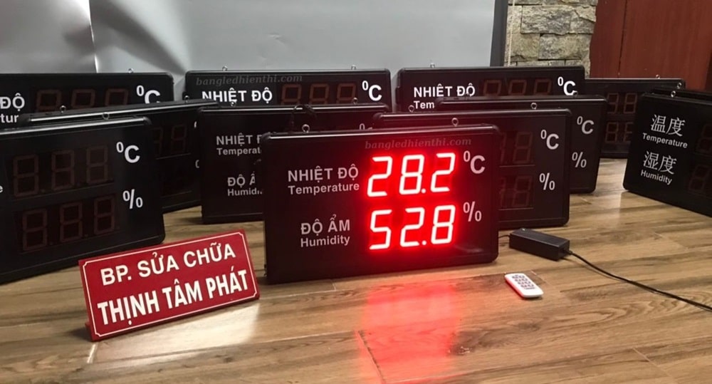 đồng hồ nhiệt độ độ ẩm